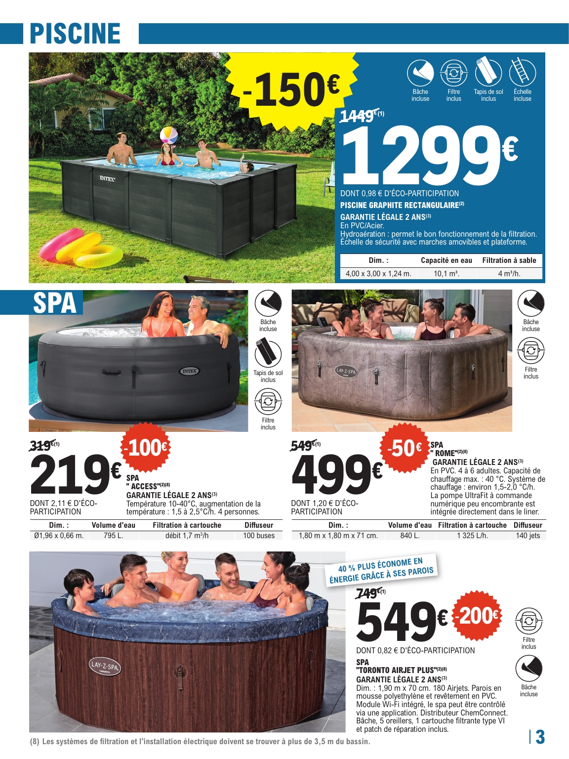 e-leclerc - Catalogue E.Leclerc - Piscines valable dès 29/04 - 17/05 - page: 3