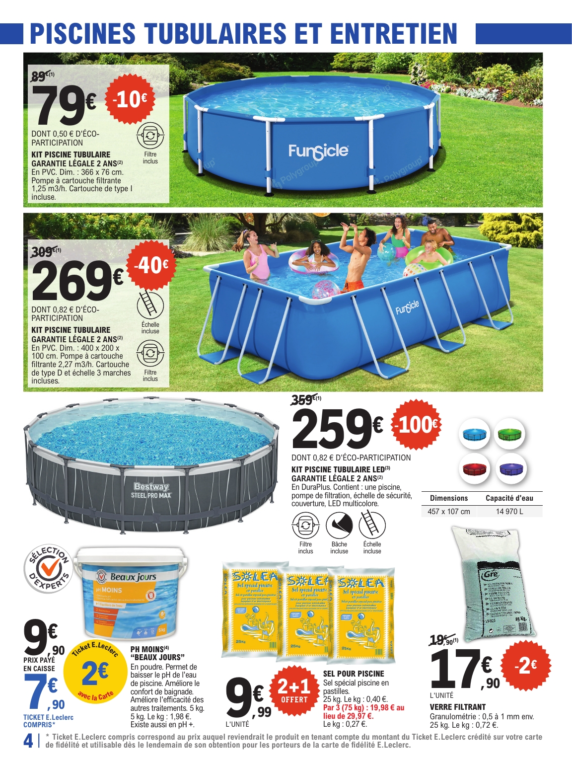 e-leclerc - Catalogue E.Leclerc - Piscines valable dès 29/04 - 17/05 - page: 4