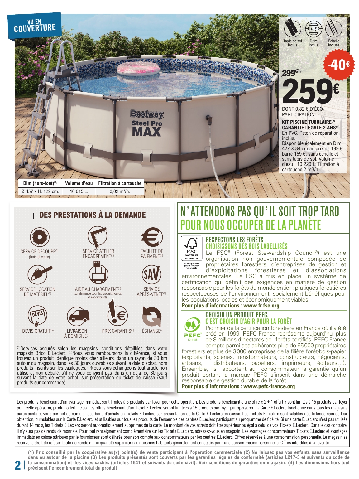 e-leclerc - Catalogue E.Leclerc - Piscines valable dès 29/04 - 17/05 - page: 2