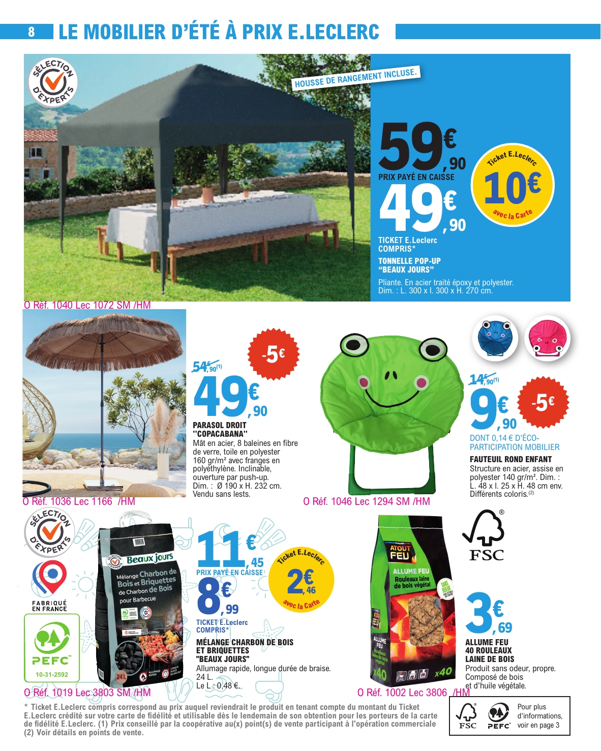 e-leclerc - Catalogue E.Leclerc - Vacances valable dès 03/06 - 21/06 - page: 8