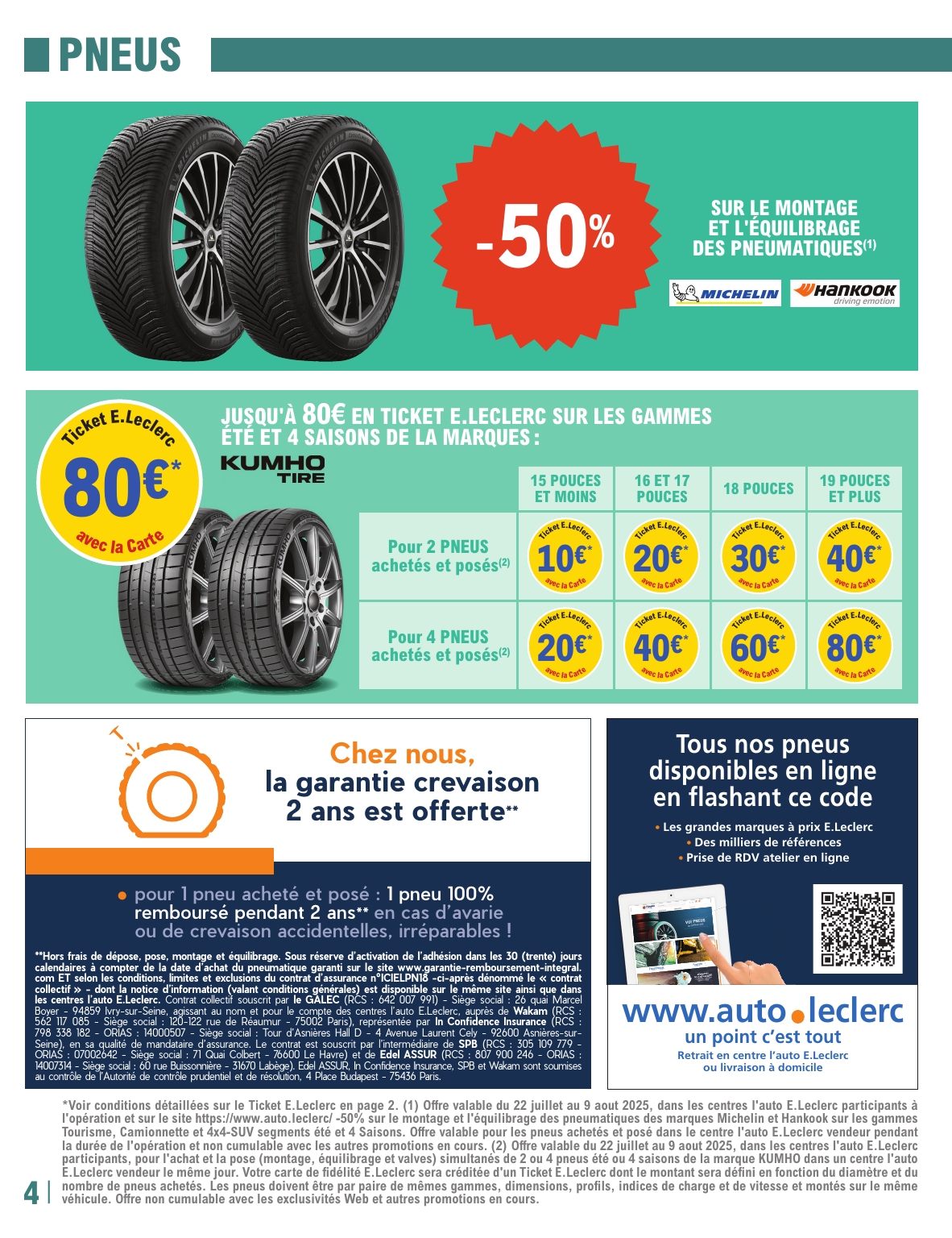 e-leclerc - Catalogue E.Leclerc - Auto valable du 22/07 au 09/08 - page: 4