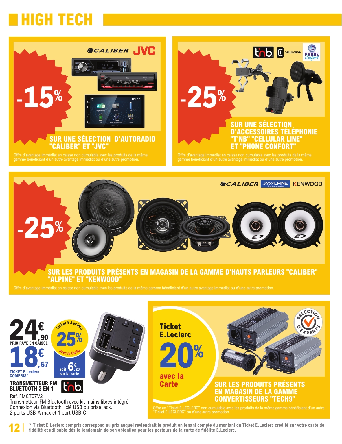 e-leclerc - Catalogue E.Leclerc - Auto valable du 22/07 au 09/08 - page: 12