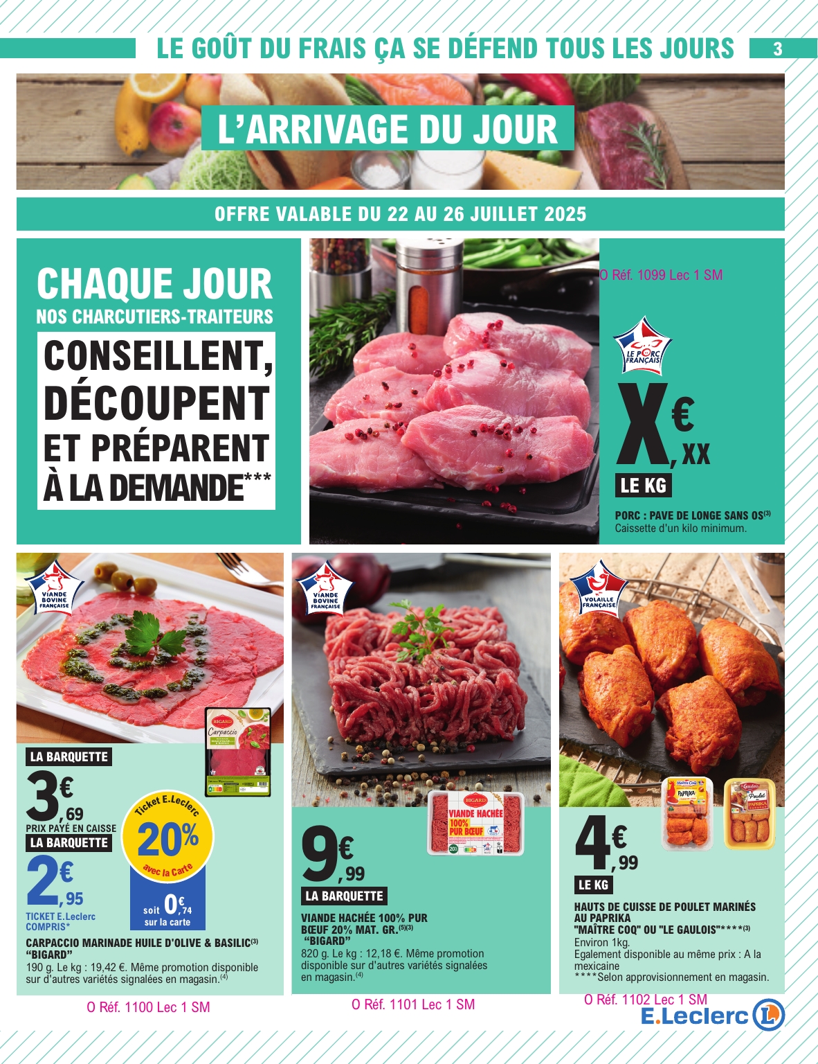 e-leclerc - Catalogue E.Leclerc valable du 22/07 au 26/07 - page: 3