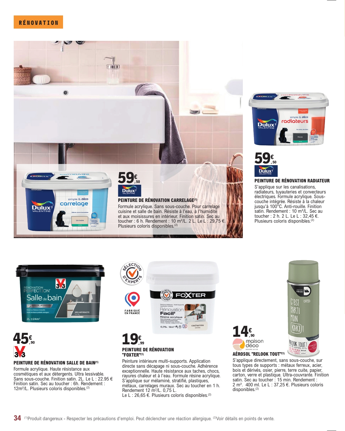 e-leclerc - Catalogue E.Leclerc - Brico valable du 20/01 au 21/02 - page: 34
