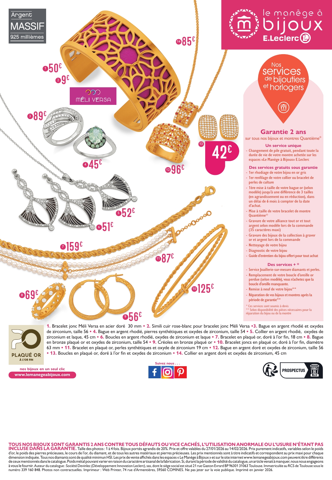 e-leclerc - Catalogue E.Leclerc - Saint-Valentin valable du 27/01 au 14/02 - page: 12