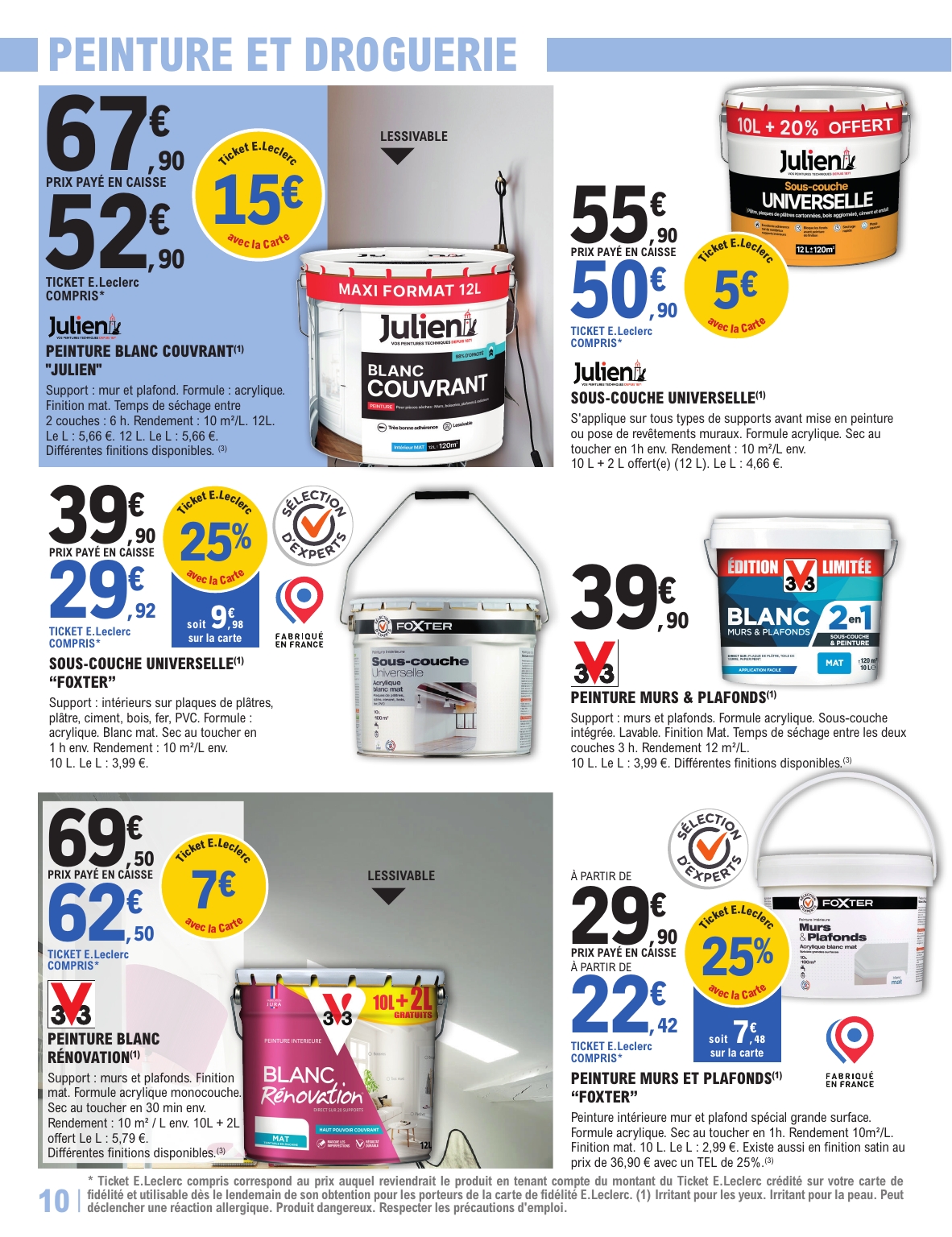 e-leclerc - Catalogue E.Leclerc - Brico valable du 27/01 au 14/02 - page: 10
