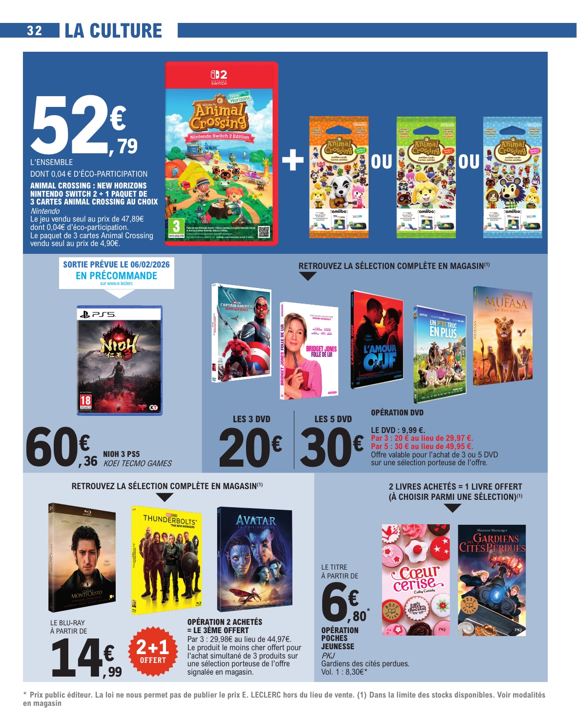 e-leclerc - Catalogue E.Leclerc valable du 27/01 au 07/02 - page: 32