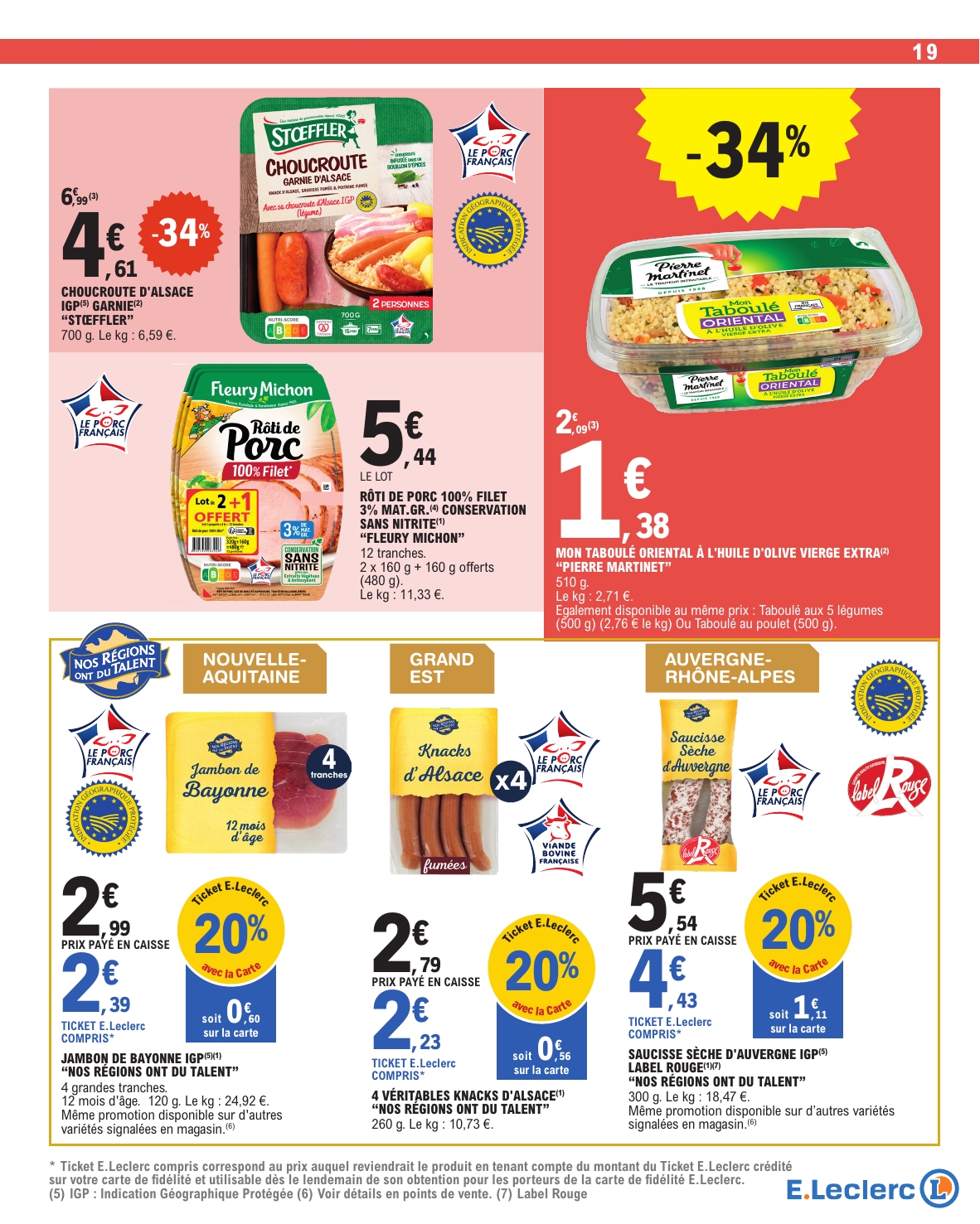 e-leclerc - Catalogue E.Leclerc valable du 27/01 au 07/02 - page: 19