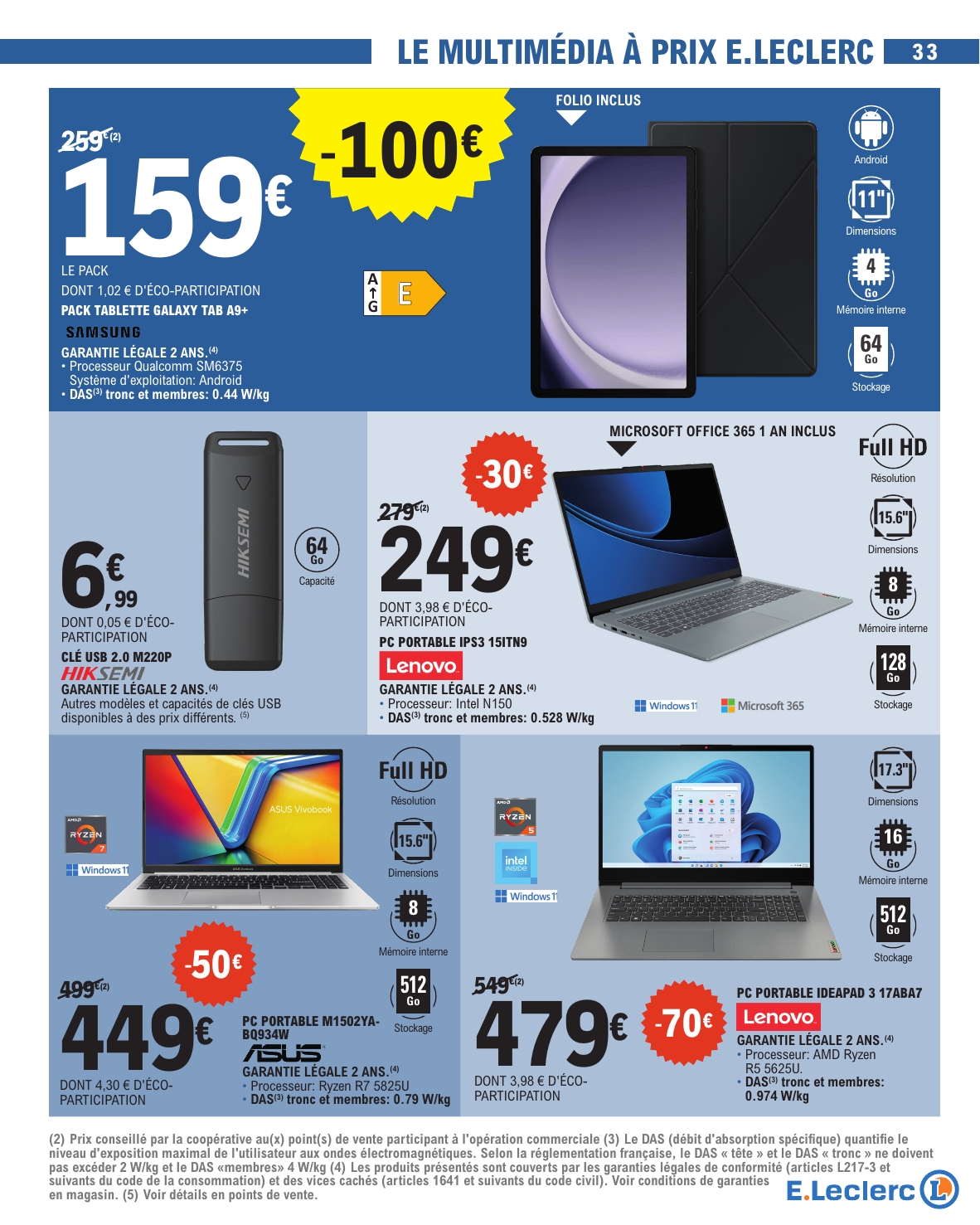 e-leclerc - Catalogue E.Leclerc valable du 27/01 au 07/02 - page: 33