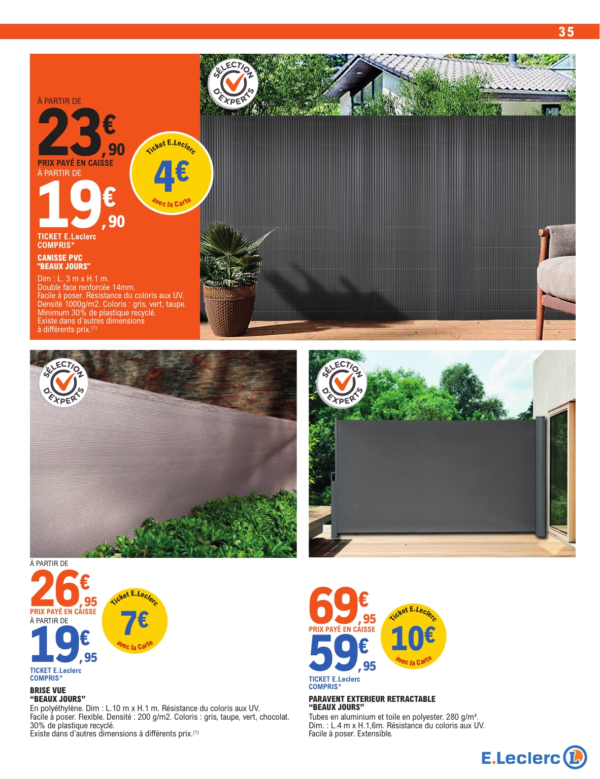 e-leclerc - Catalogue E.Leclerc - Jardin valable du 03/03/2026 au 15/03/2026 - page: 35