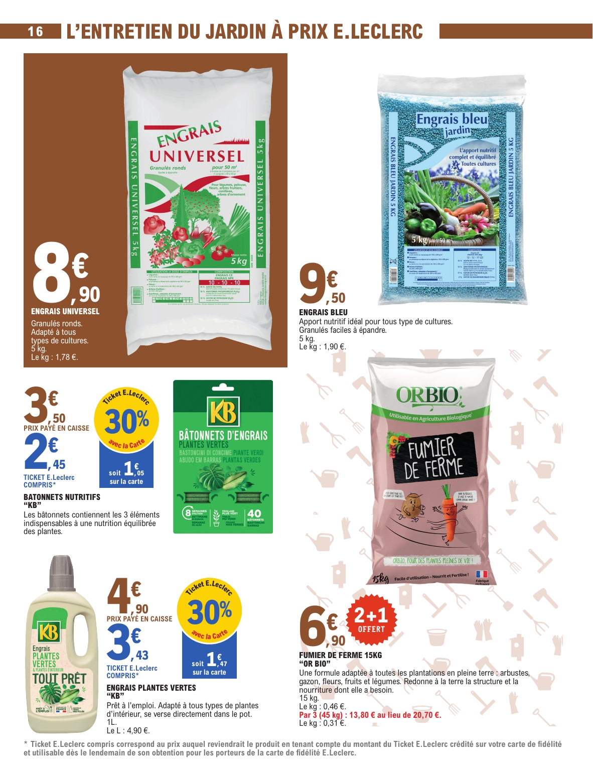 e-leclerc - Catalogue E.Leclerc - Jardin valable du 03/03/2026 au 15/03/2026 - page: 16