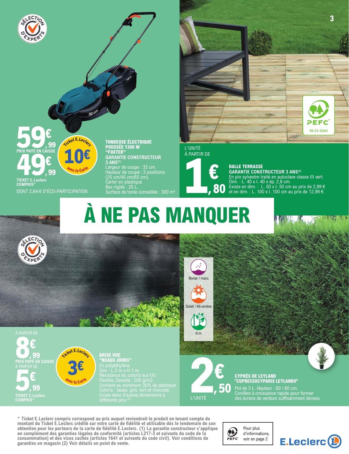 e-leclerc - Catalogue E.Leclerc - Jardin valable du 03/03/2026 au 15/03/2026 - page: 3