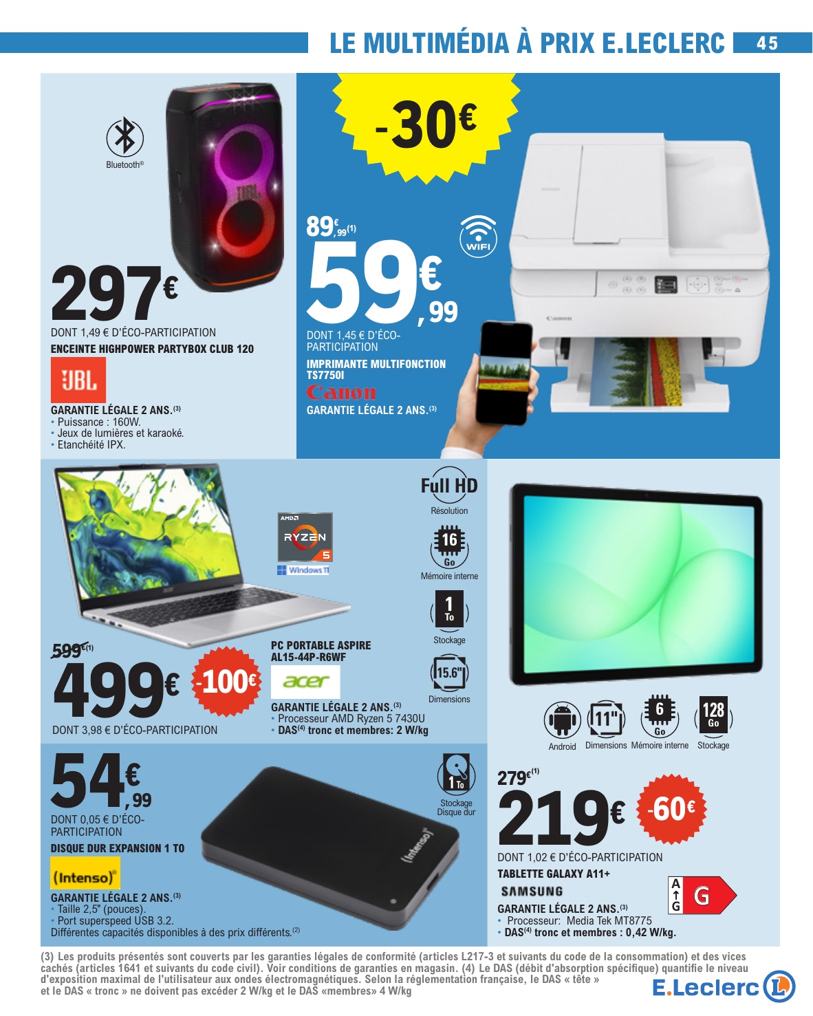 e-leclerc - Catalogue E.Leclerc valable du 10/03/2026 au 21/03/2026 - page: 45