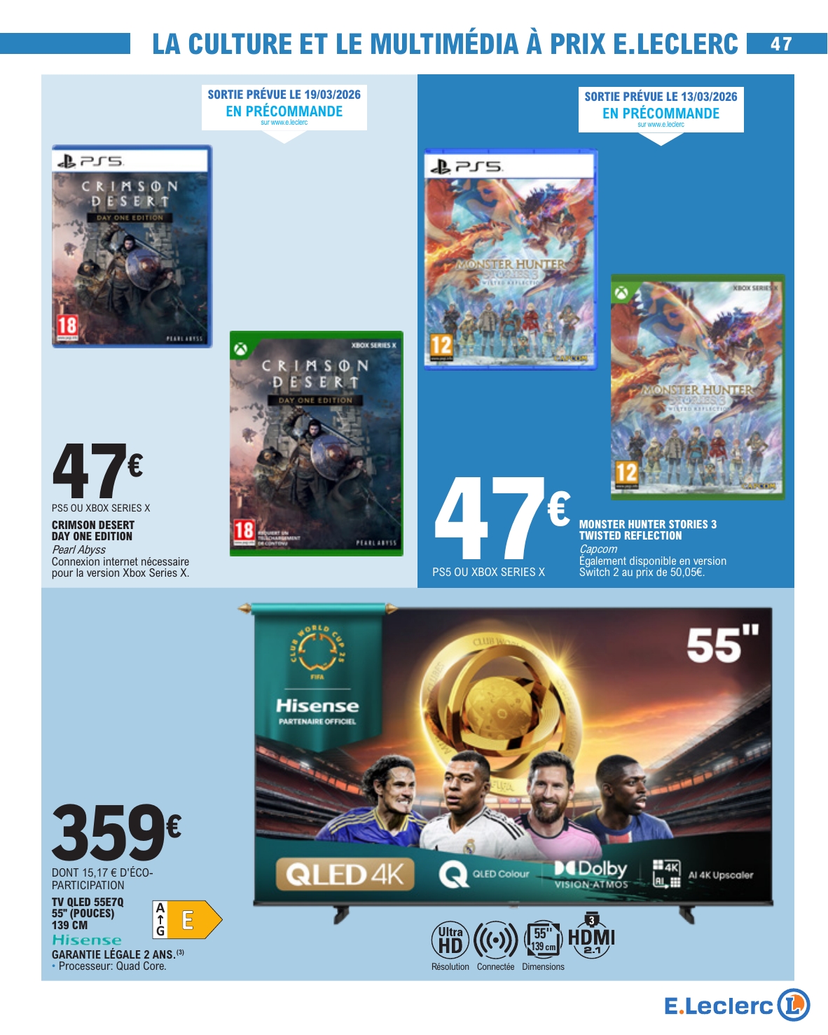 e-leclerc - Catalogue E.Leclerc valable du 10/03/2026 au 21/03/2026 - page: 47