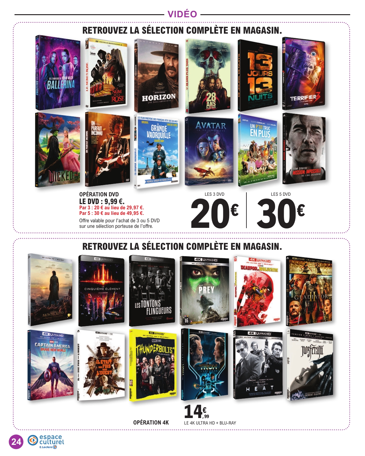 e-leclerc - Catalogue E.Leclerc - Espace Culturel valable du 10/03/2026 au 28/03/2026 - page: 24