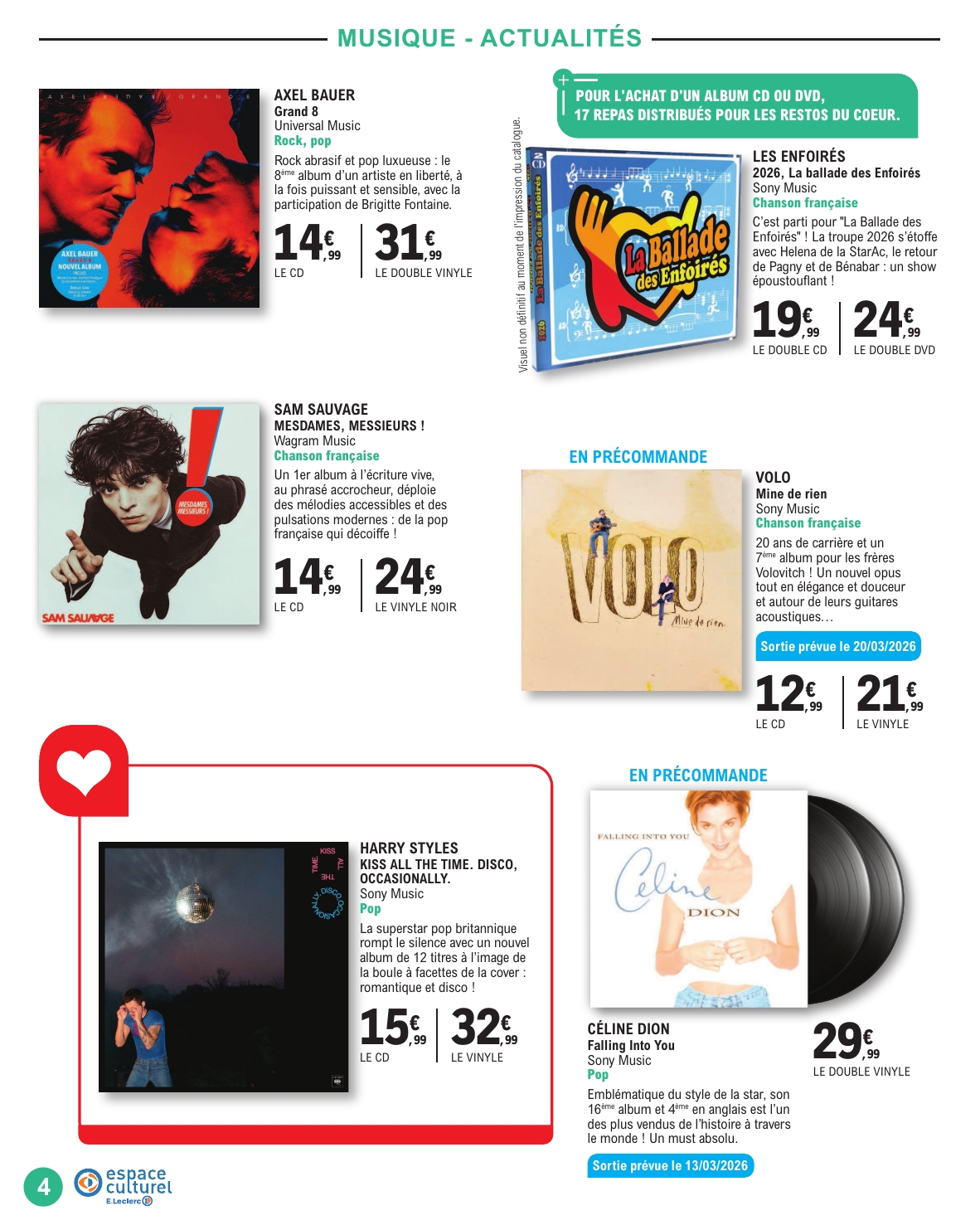 e-leclerc - Catalogue E.Leclerc - Espace Culturel valable du 10/03/2026 au 28/03/2026 - page: 4