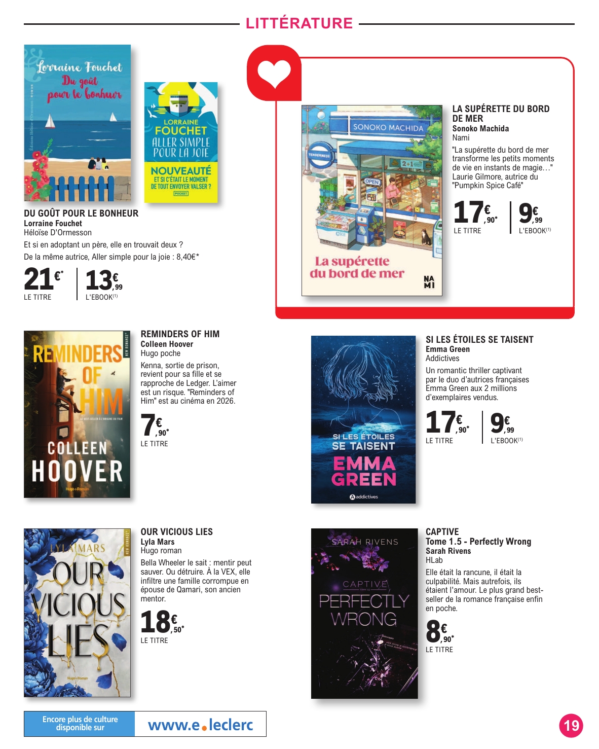 e-leclerc - Catalogue E.Leclerc - Espace Culturel valable du 10/03/2026 au 28/03/2026 - page: 19