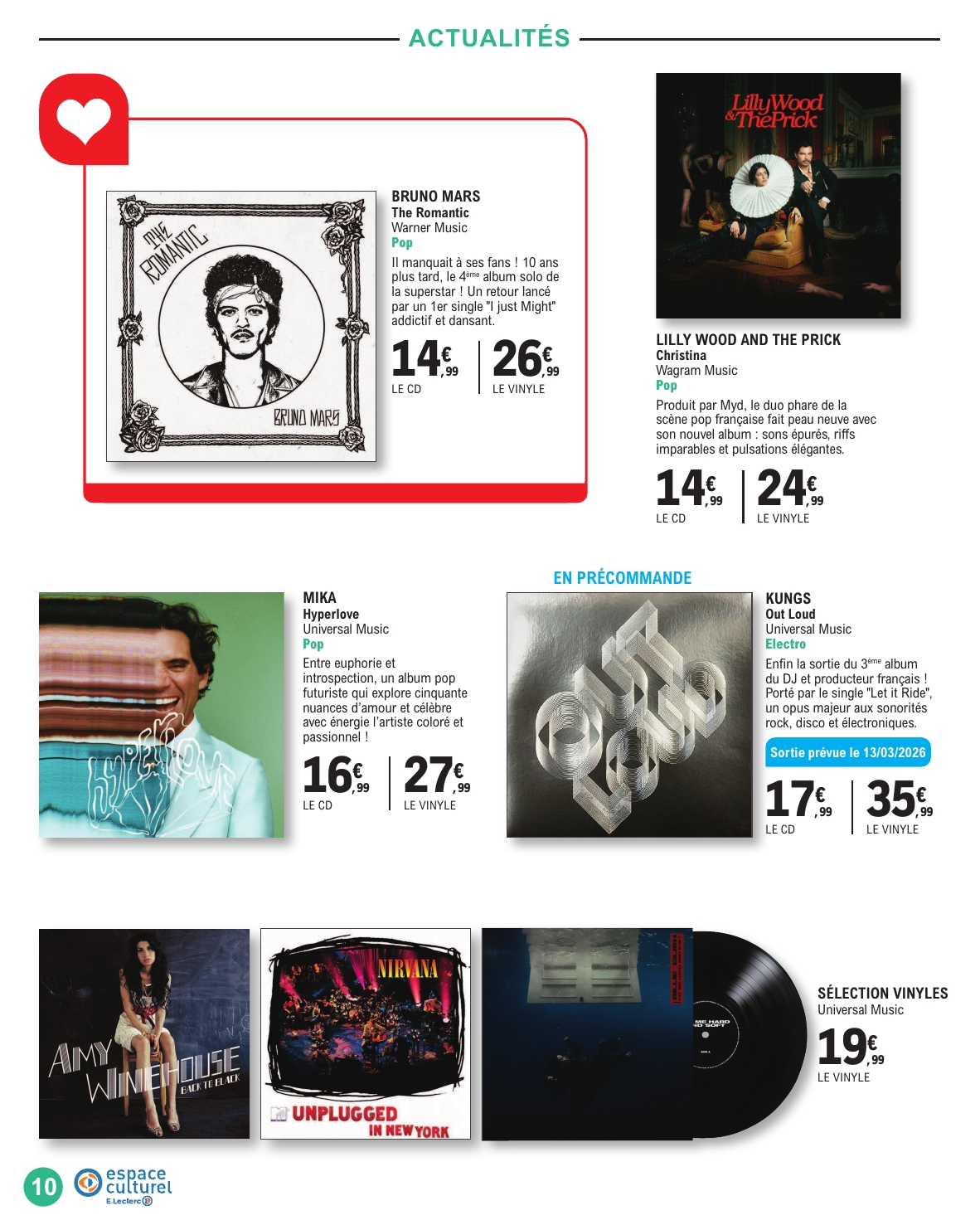 e-leclerc - Catalogue E.Leclerc - Espace Culturel valable du 10/03/2026 au 28/03/2026 - page: 10