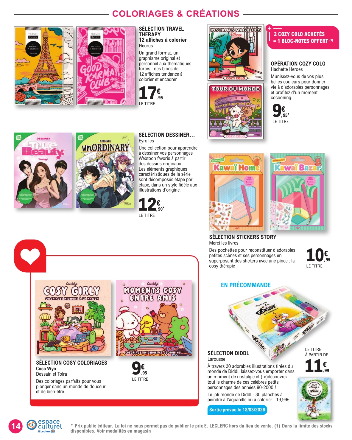 e-leclerc - Catalogue E.Leclerc - Espace Culturel valable du 10/03/2026 au 28/03/2026 - page: 14