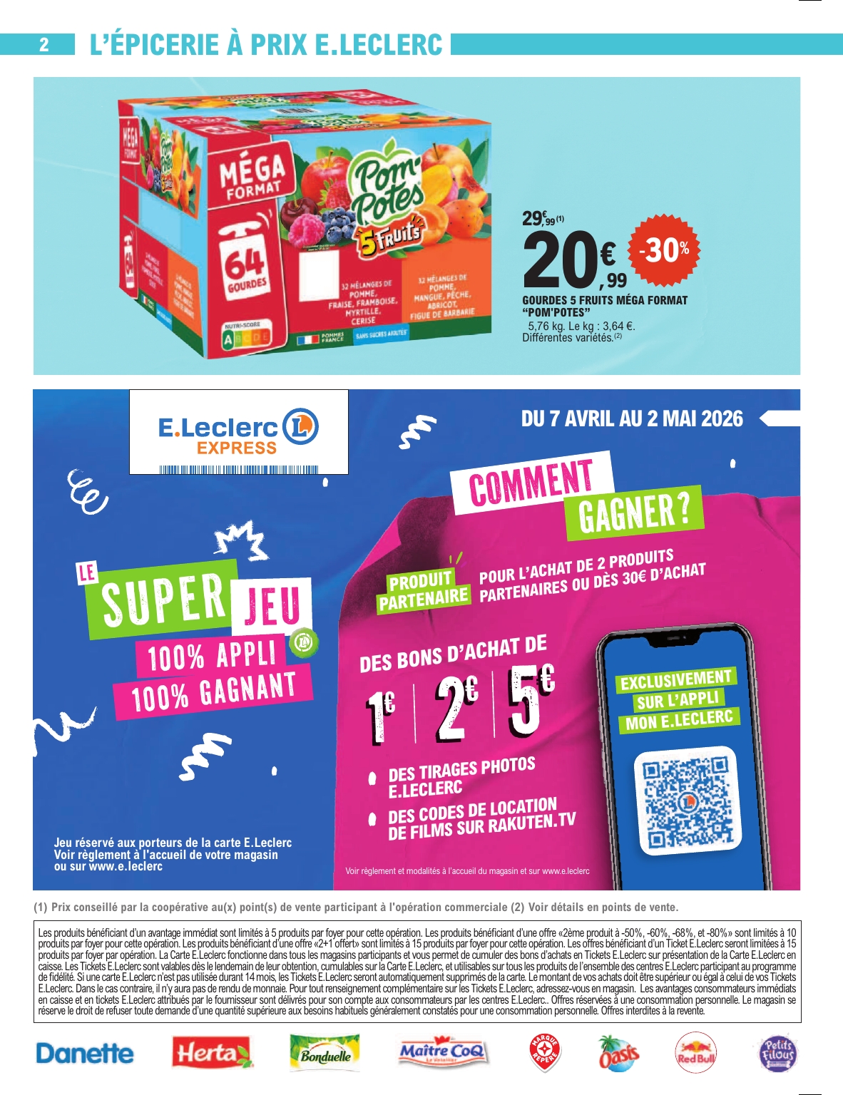 e-leclerc - Flyer E.Leclerc - Express pour la semaine prochaine du du mardi 21/04/2026 au du samedi 02/05/2026 - page: 2
