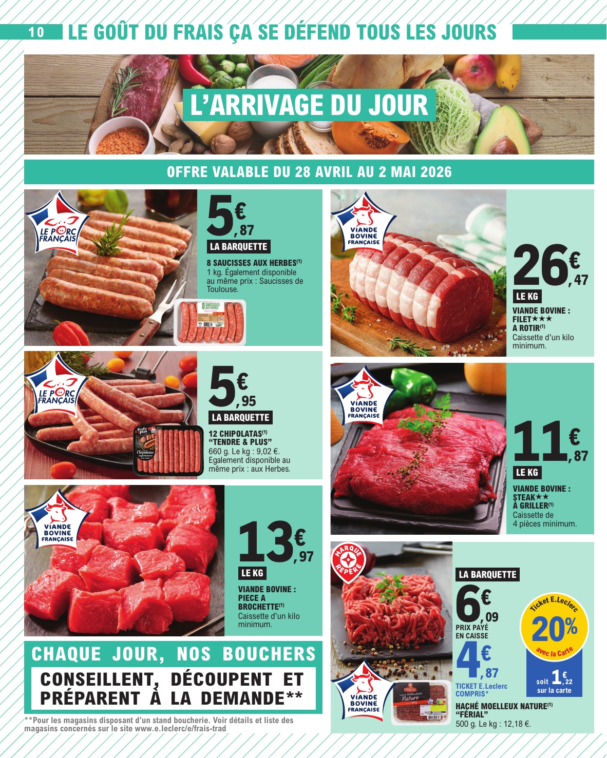e-leclerc - Flyer E.Leclerc pour la semaine prochaine du du mardi 28/04/2026 au du samedi 09/05/2026 - page: 10