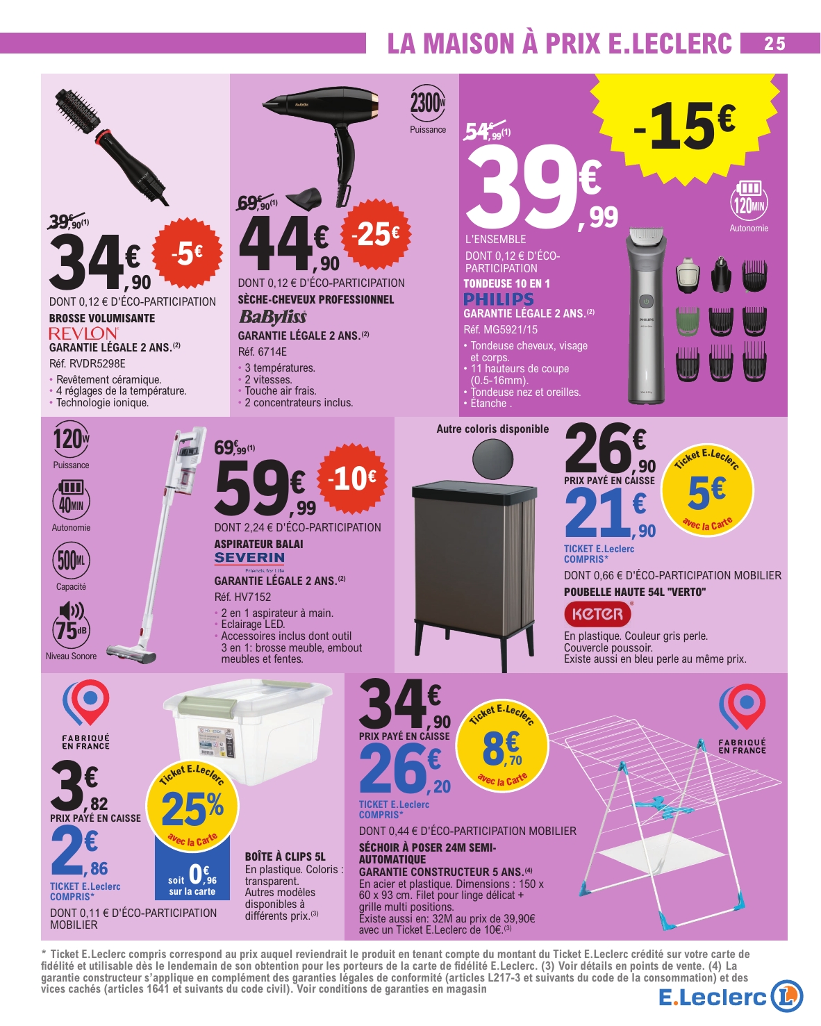 e-leclerc - Flyer E.Leclerc pour la semaine prochaine du du mardi 28/04/2026 au du samedi 09/05/2026 - page: 25