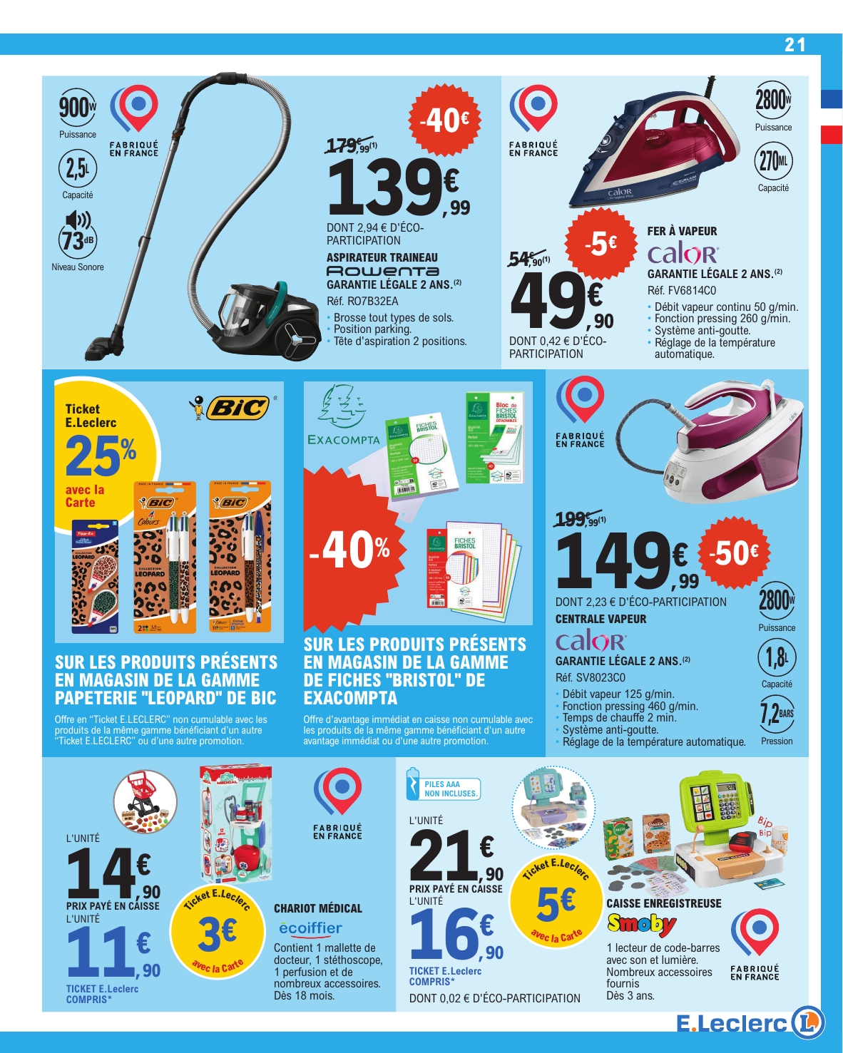 e-leclerc - Flyer E.Leclerc pour la semaine prochaine du du mardi 28/04/2026 au du samedi 09/05/2026 - page: 21
