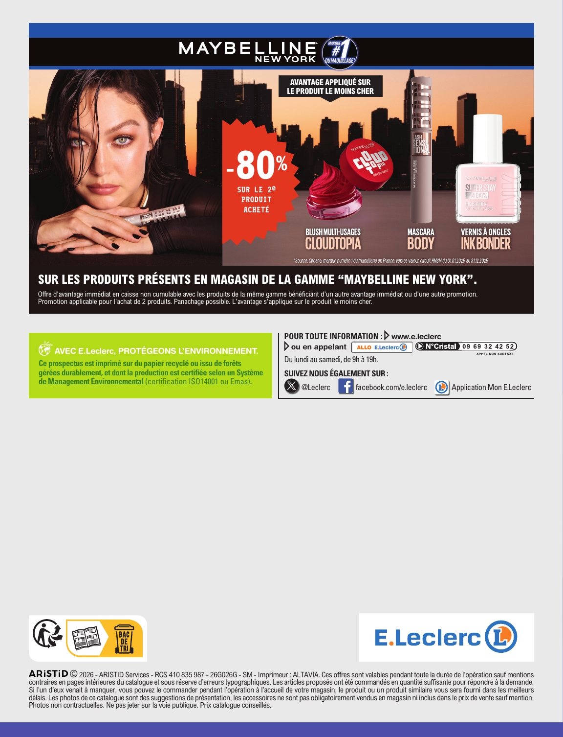e-leclerc - Flyer E.Leclerc - Beauté Printemps pour la semaine prochaine du du mardi 05/05/2026 au du samedi 16/05/2026 - page: 52