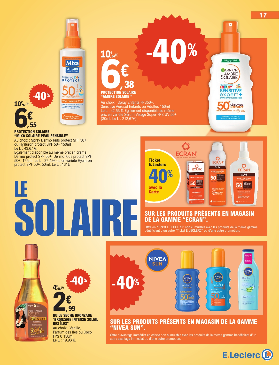 e-leclerc - Flyer E.Leclerc - Beauté Printemps pour la semaine prochaine du du mardi 05/05/2026 au du samedi 16/05/2026 - page: 17
