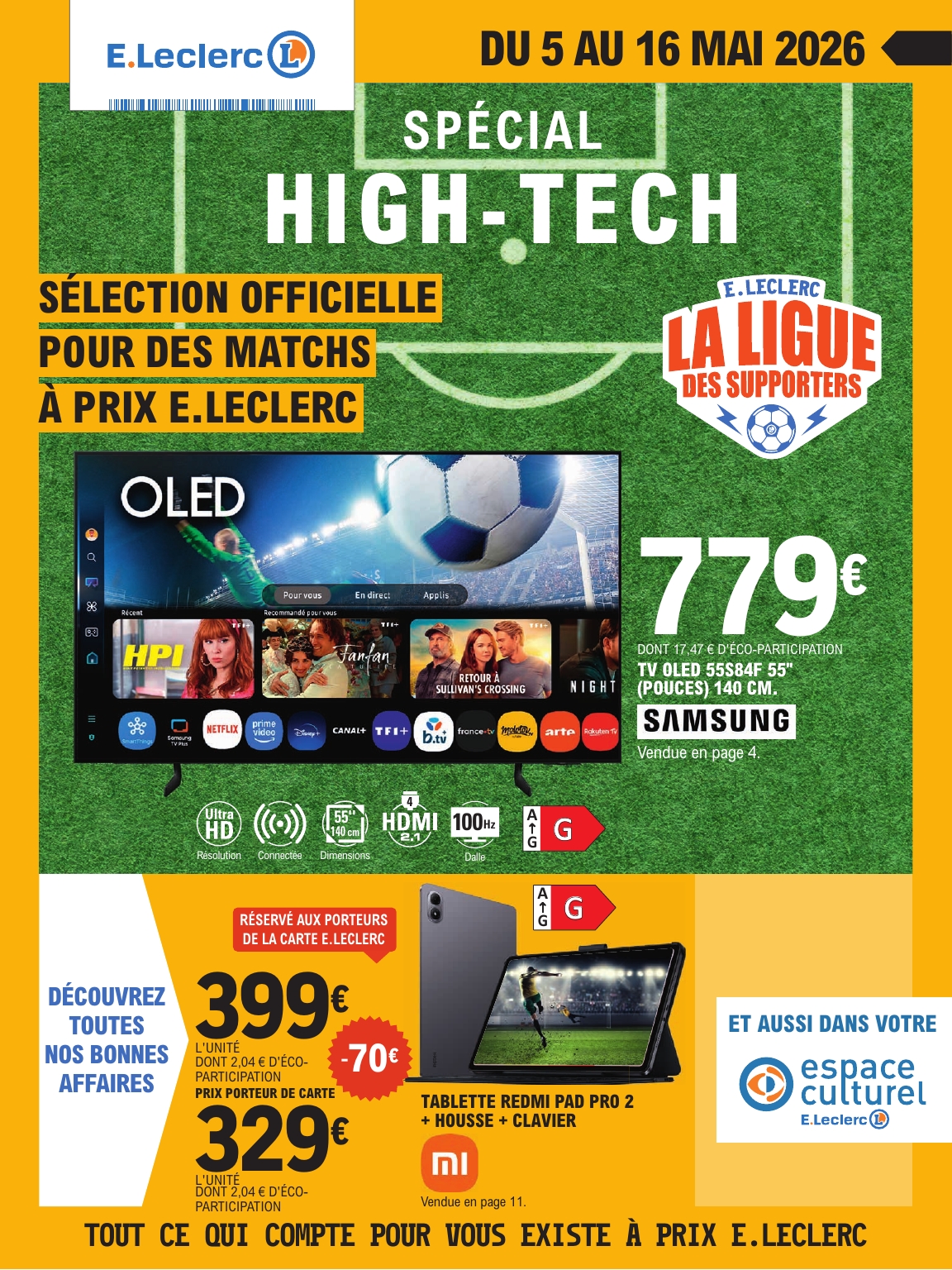 e-leclerc - Flyer E.Leclerc - High-Tech pour la semaine prochaine du du mardi 05/05/2026 au du samedi 16/05/2026