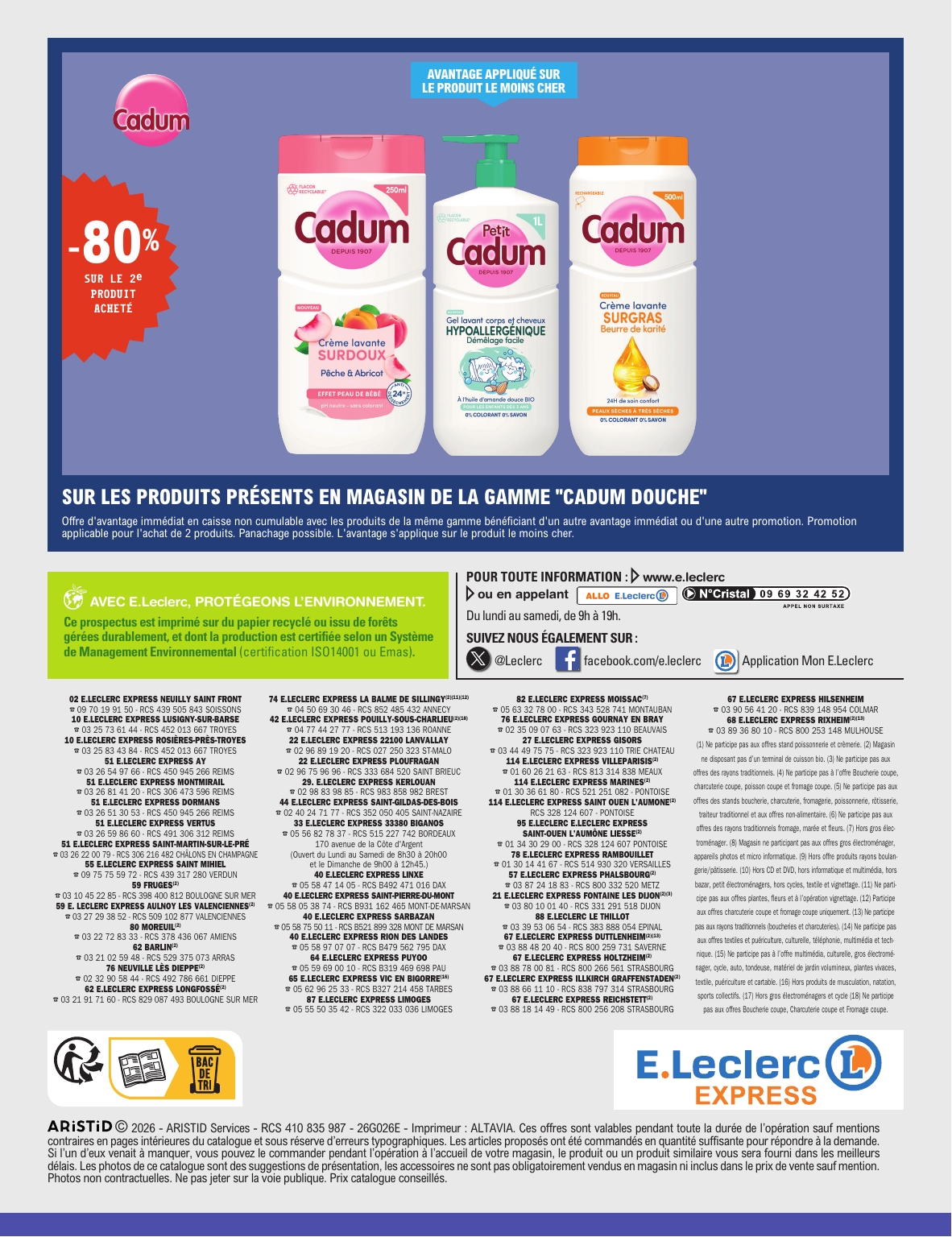 e-leclerc - Flyer E.Leclerc Express - Beauté Printemps pour la semaine prochaine du du mardi 05/05/2026 au du samedi 16/05/2026 - page: 12