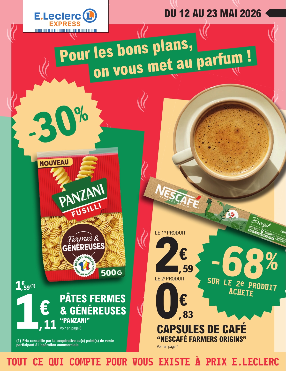 e-leclerc - Flyer E.Leclerc - Express pour la semaine prochaine du du mardi 12/05/2026 au du samedi 23/05/2026 - page: 1