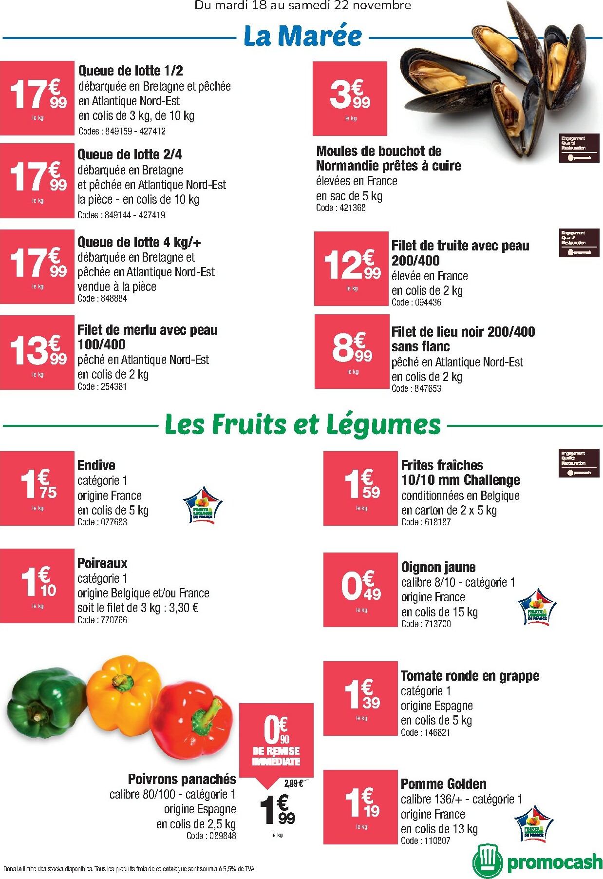 promocash - Catalogue Promocash - Le Frais au Meilleur cours valable du 18/11 au 22/11 - page: 2