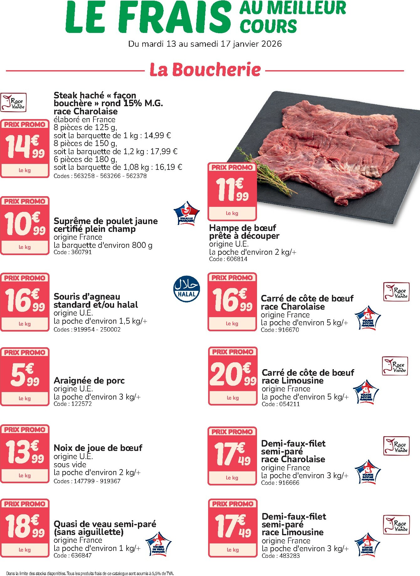 promocash - Catalogue Promocash - Le Frais valable du 13/01 au 17/01