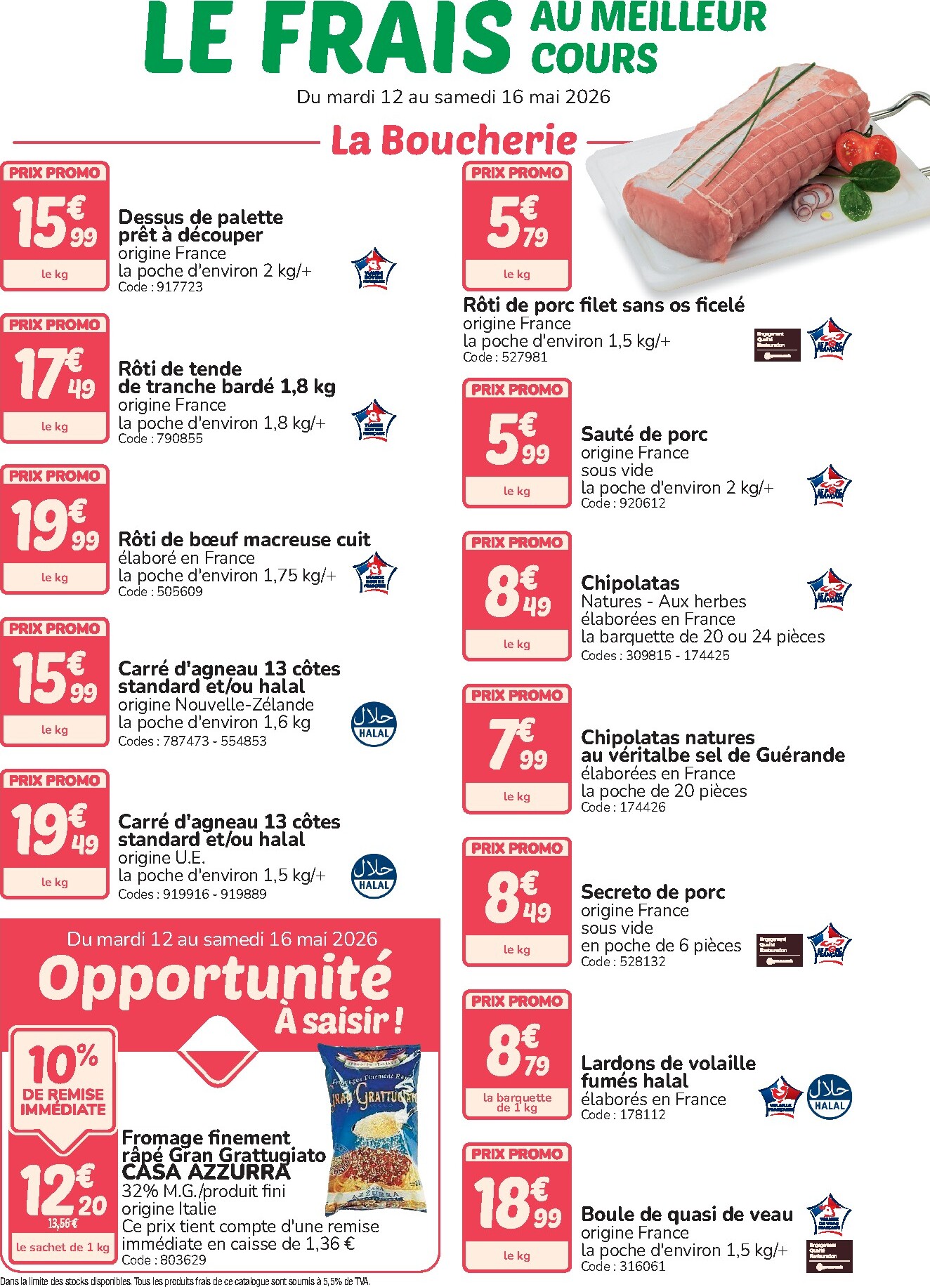 promocash - Prospectus Promocash - Le Frais valide du du mardi 12/05/2026 au du samedi 16/05/2026