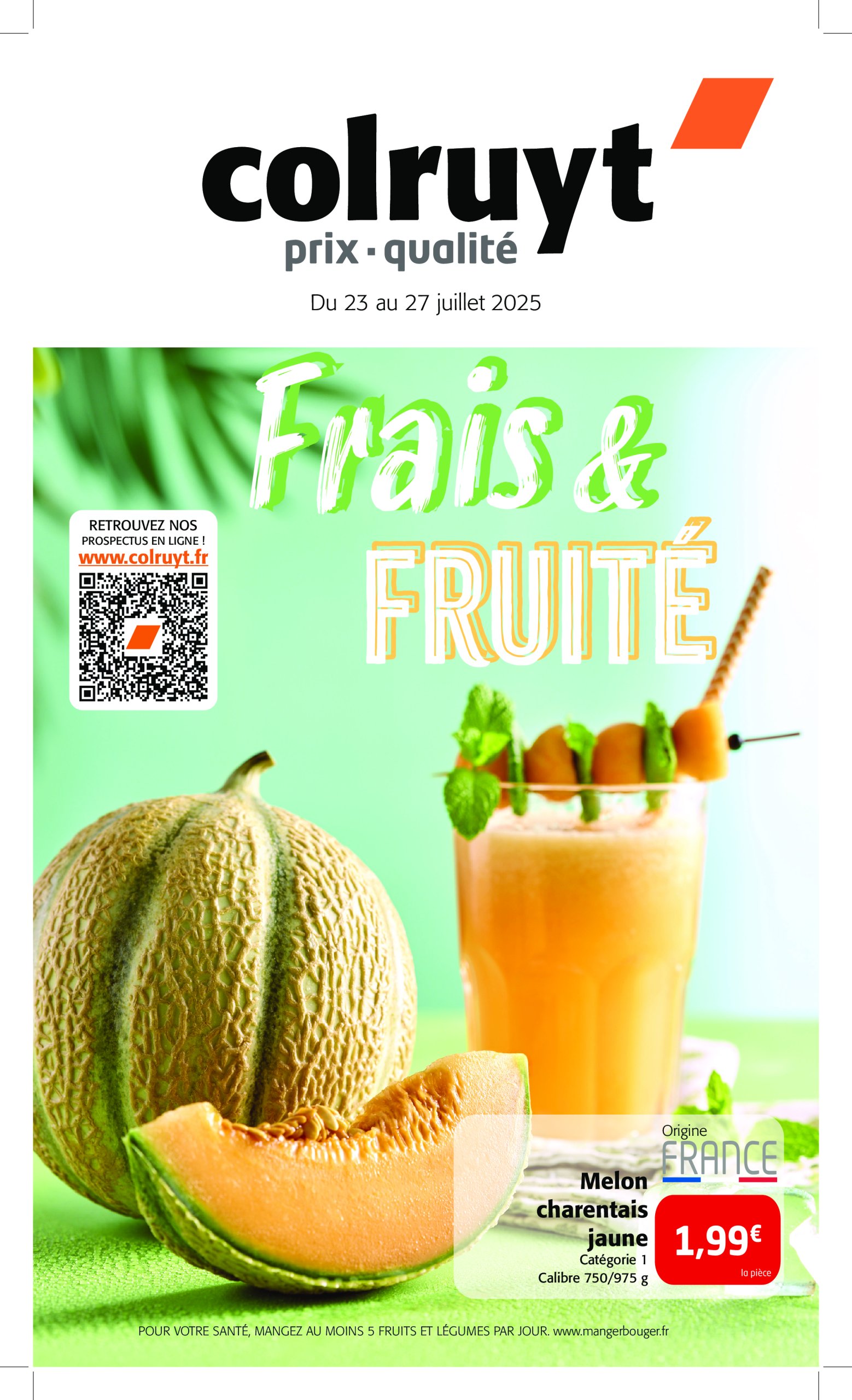 colruyt - Catalogue Colruyt - Frais & Fruité valable du 23/07 au 27/07