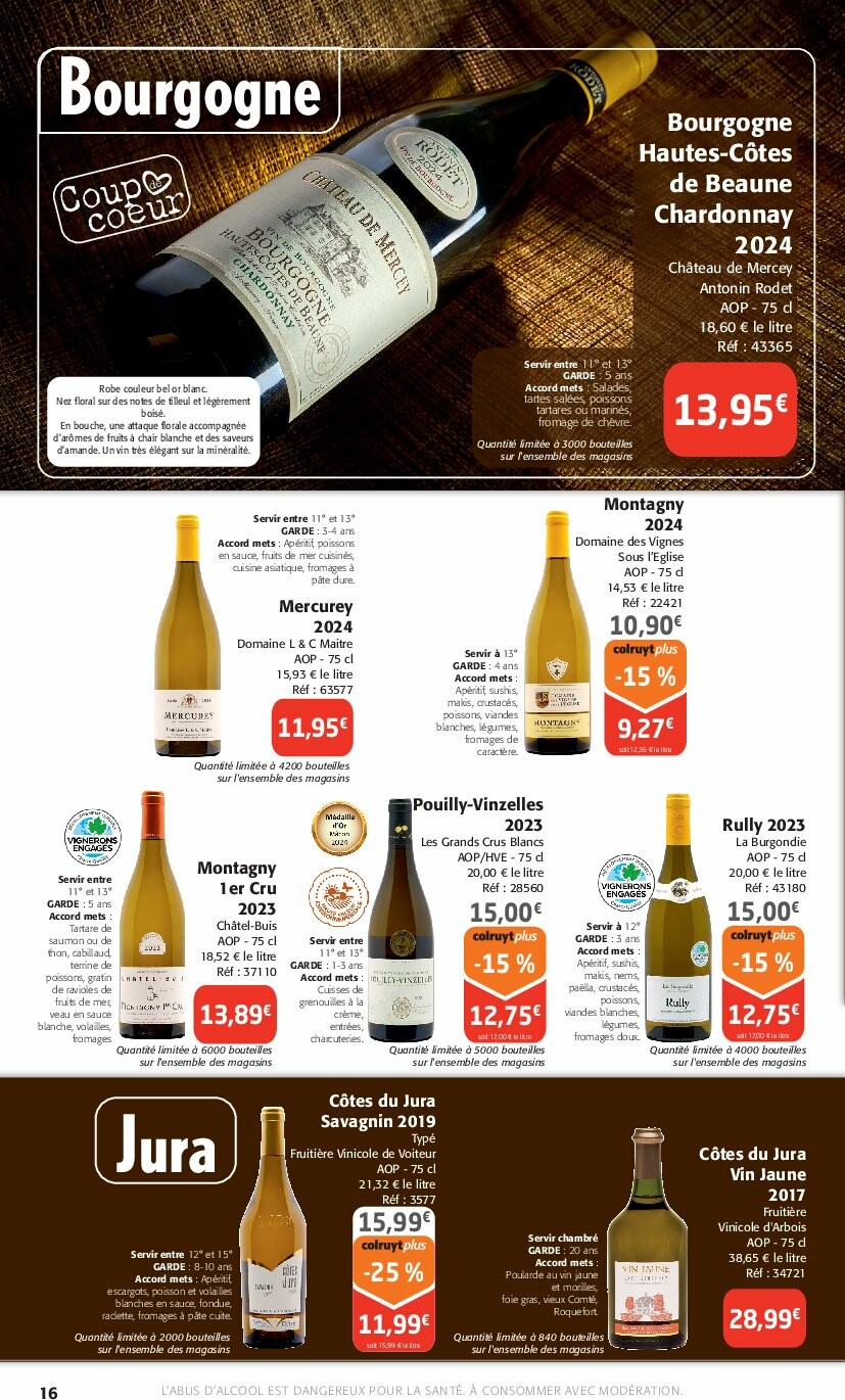 colruyt - Catalogue Colruyt - Foire aux Vins valable du 24/09 au 12/10 - page: 16