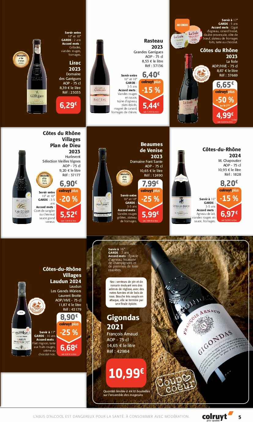 colruyt - Catalogue Colruyt - Foire aux Vins valable du 24/09 au 12/10 - page: 5