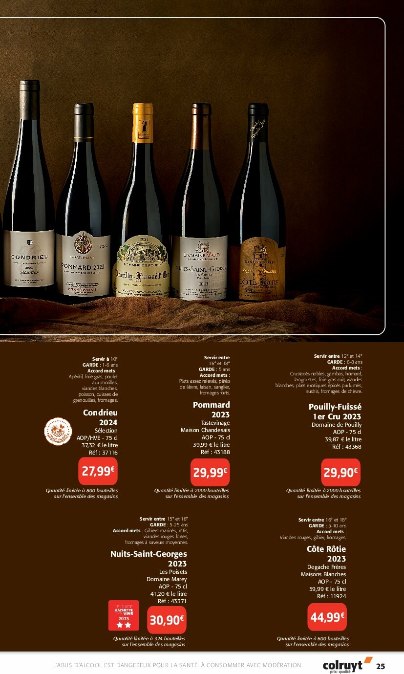 colruyt - Catalogue Colruyt - Foire aux Vins valable du 24/09 au 12/10 - page: 25