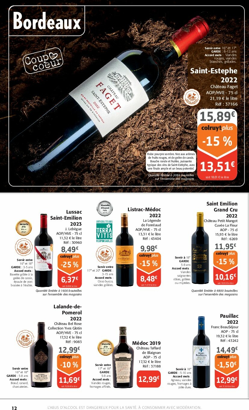 colruyt - Catalogue Colruyt - Foire aux Vins valable du 24/09 au 12/10 - page: 12