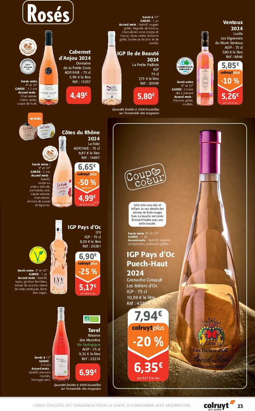 colruyt - Catalogue Colruyt - Foire aux Vins valable du 24/09 au 12/10 - page: 23