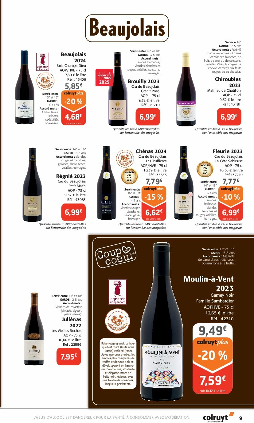 colruyt - Catalogue Colruyt - Foire aux Vins valable du 24/09 au 12/10 - page: 9