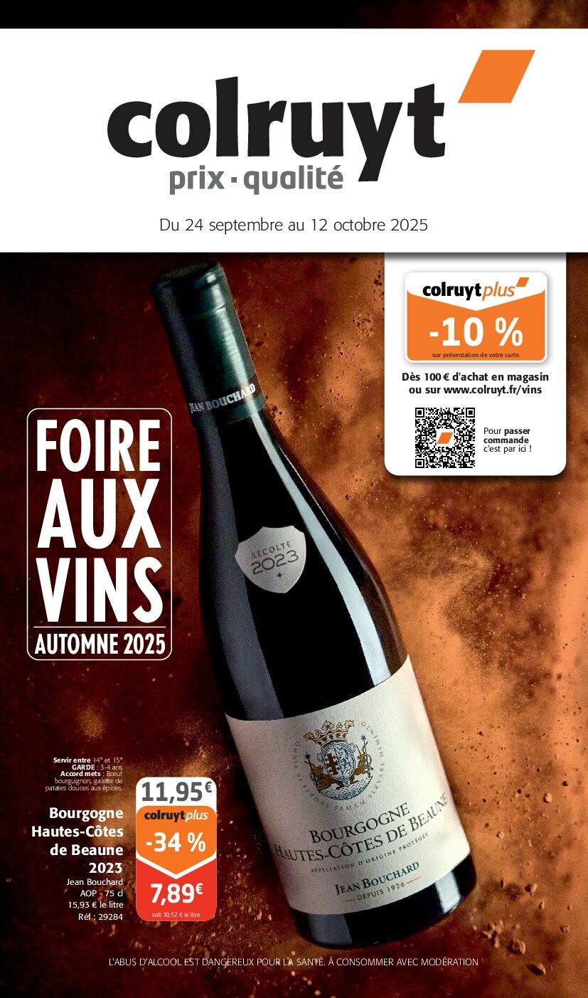 colruyt - Catalogue Colruyt - Foire aux Vins valable du 24/09 au 12/10