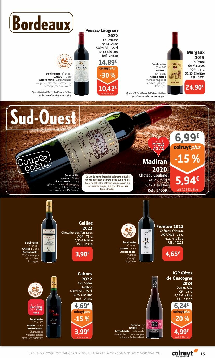 colruyt - Catalogue Colruyt - Foire aux Vins valable du 24/09 au 12/10 - page: 13