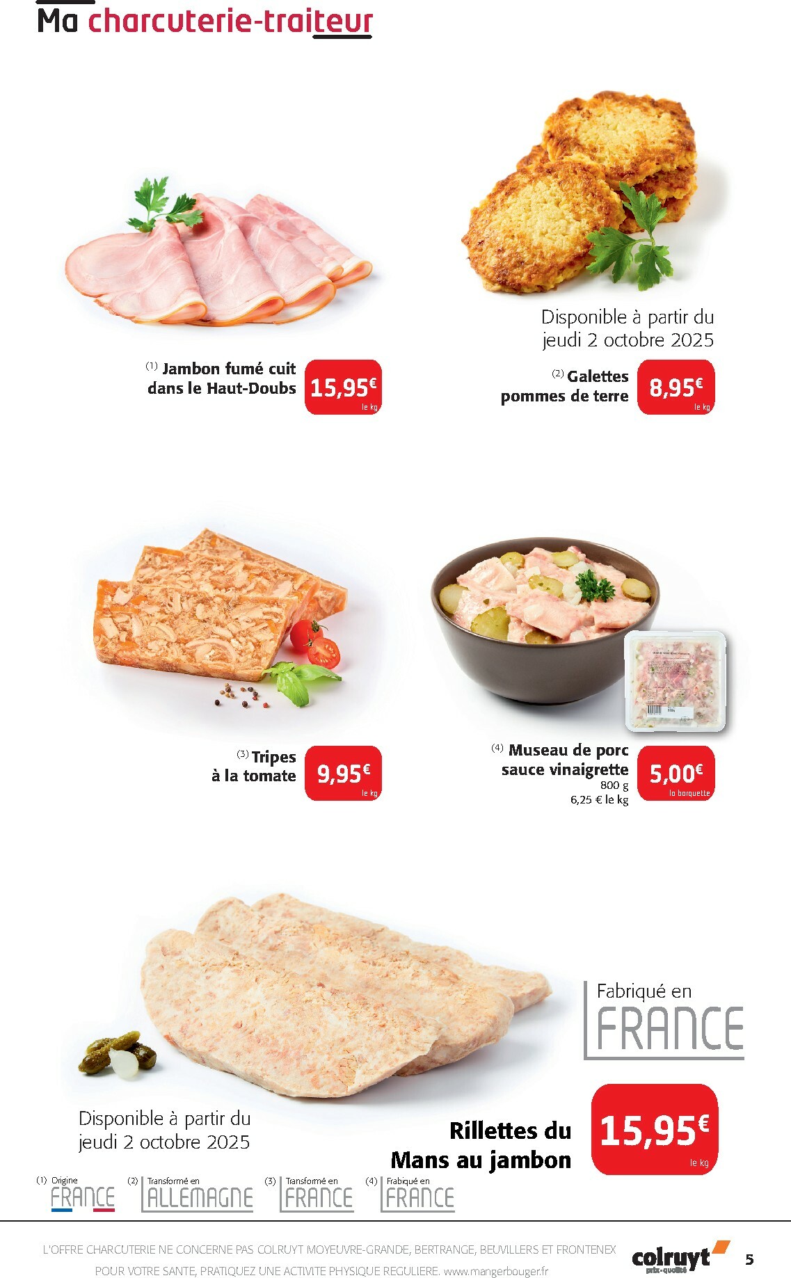 colruyt - Catalogue Colruyt - Une dernière part de soleil… valable du 01/10 au 05/10 - page: 5