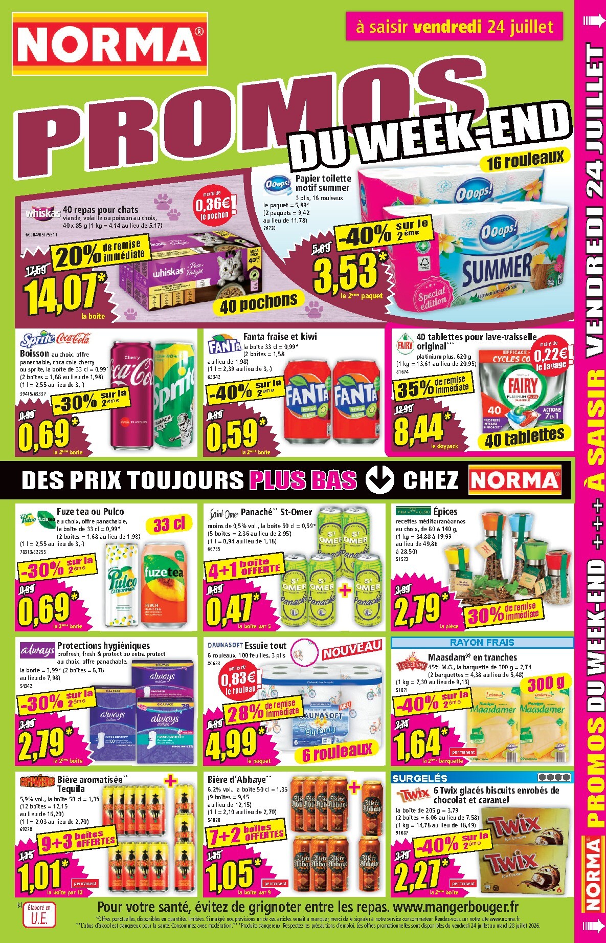 norma - Flyer NORMA pour la semaine prochaine du du mercredi 22/07/2026 au du mardi 28/07/2026 - page: 11