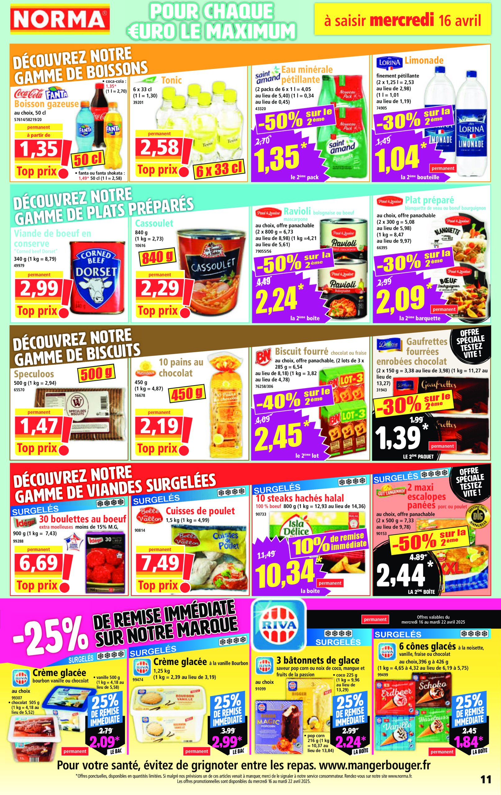 norma - Catalogue NORMA valable dès 16/04 - 22/04 - page: 11