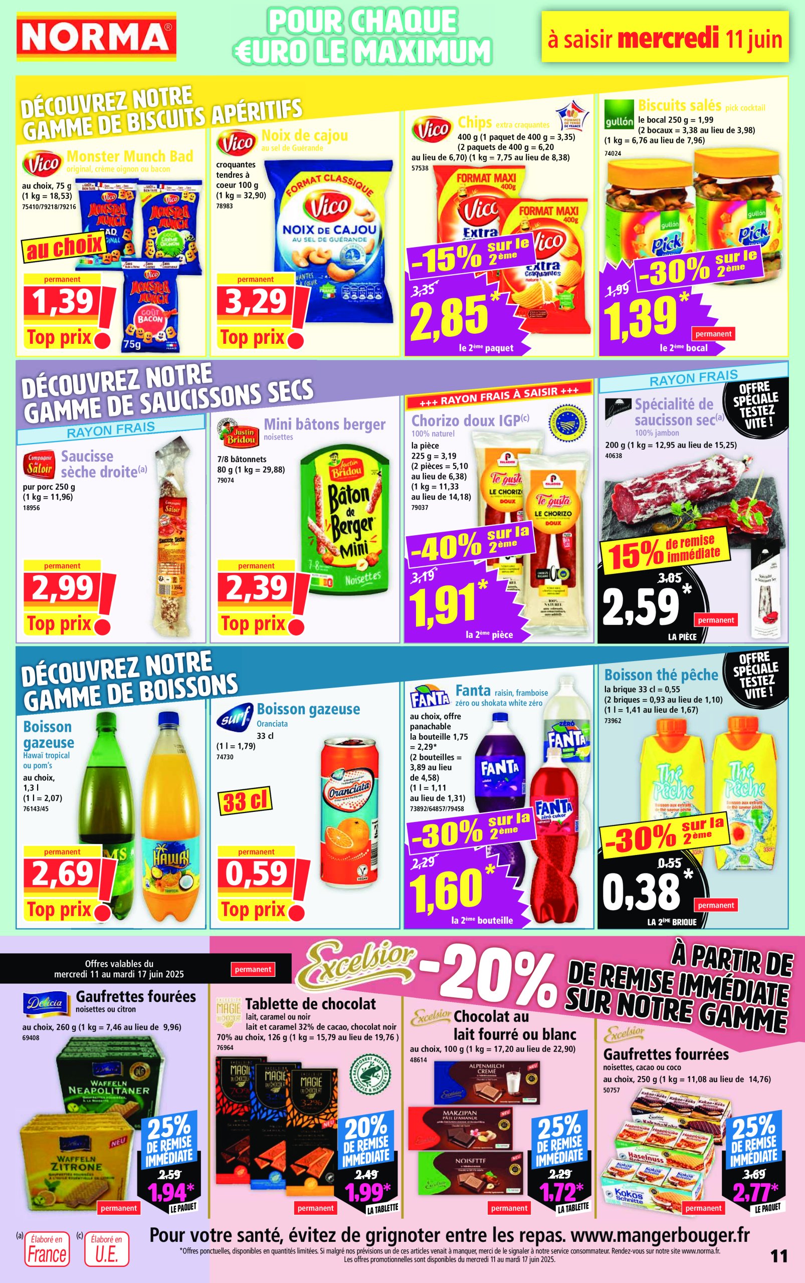 norma - Catalogue NORMA valable du 11/06 au 17/06 - page: 11