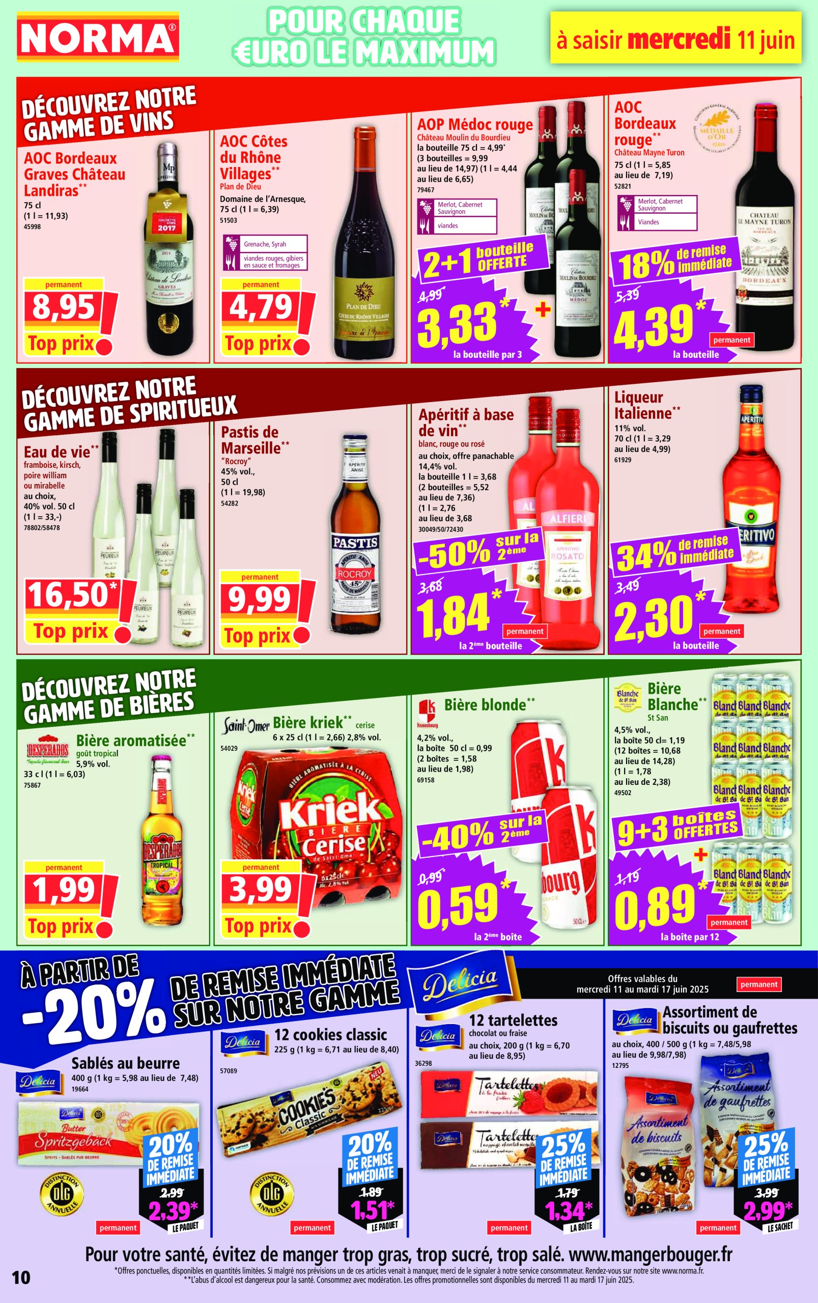 norma - Catalogue NORMA valable du 11/06 au 17/06 - page: 10