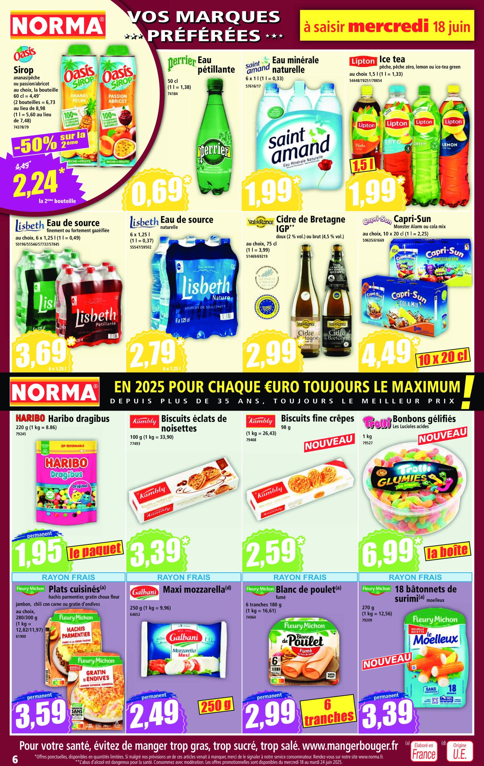 norma - Catalogue NORMA valable du 18/06 au 24/06 - page: 6
